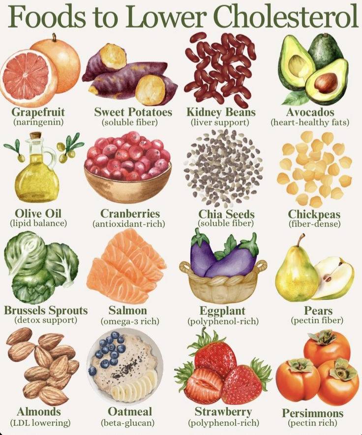 Foods to lower cholesterol