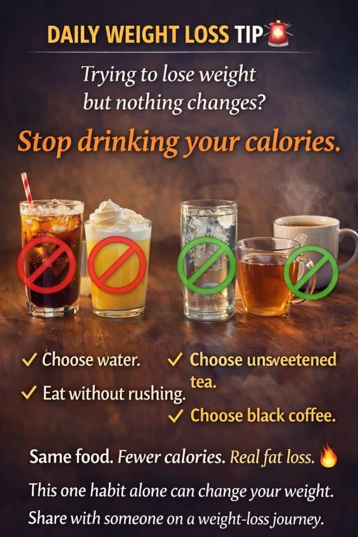 Stop drinking your calories