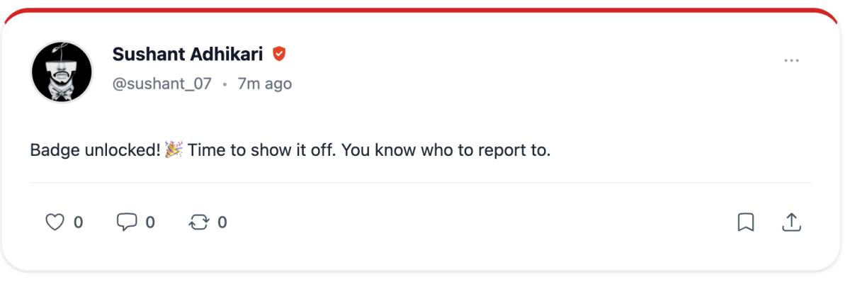 While on here if you see users with this red badge ๐ say "Hi" these are the guys and girls who are...