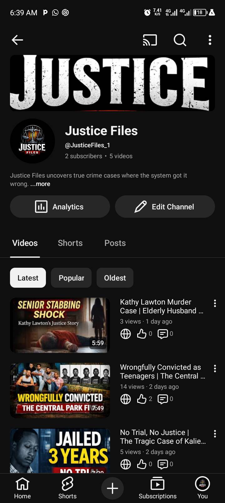 Hello, my name is kelvin Miles, I would like to share with you about a YouTube channel called JUSTIC...
