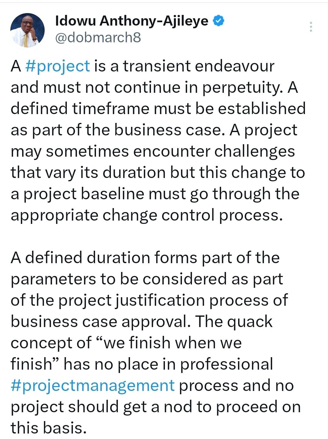 #ProjectManagement #Project 
www.anthony-ajileye.com