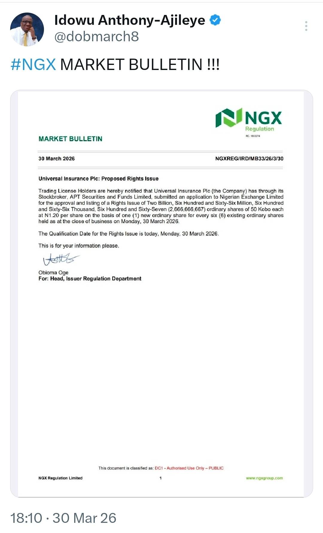 https://x.com/i/status/2038665208701284608
#NGX #LekeeLekee @lekeelekee