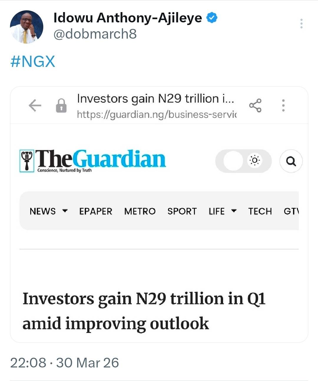 https://x.com/i/status/2038725103651836316
#NGX #LekeeLekee @lekeelekee