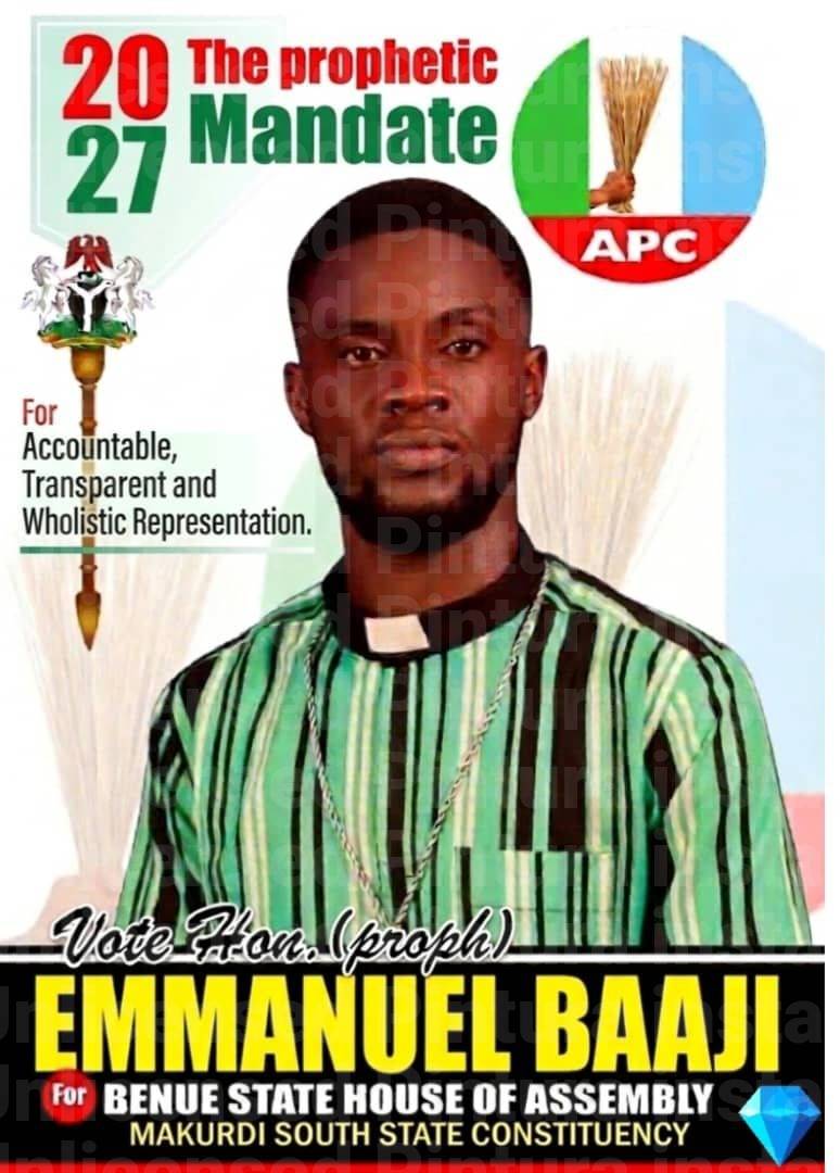 I'm vying for House of Assembly in Makurdi South,,Pray for and support me financially.