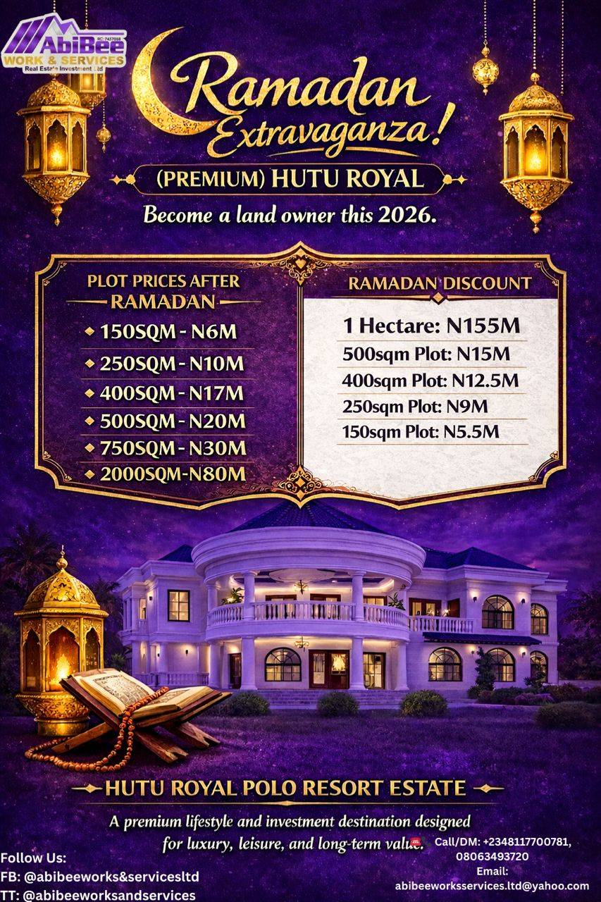 Now is the perfect time to secure your place this Ramadan at
HUTU ROYAL POLO RESORT ESTATE with the...