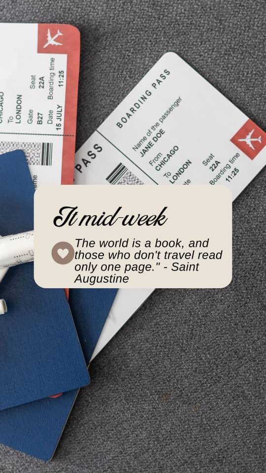 How is your Thursday going our Travel elites?