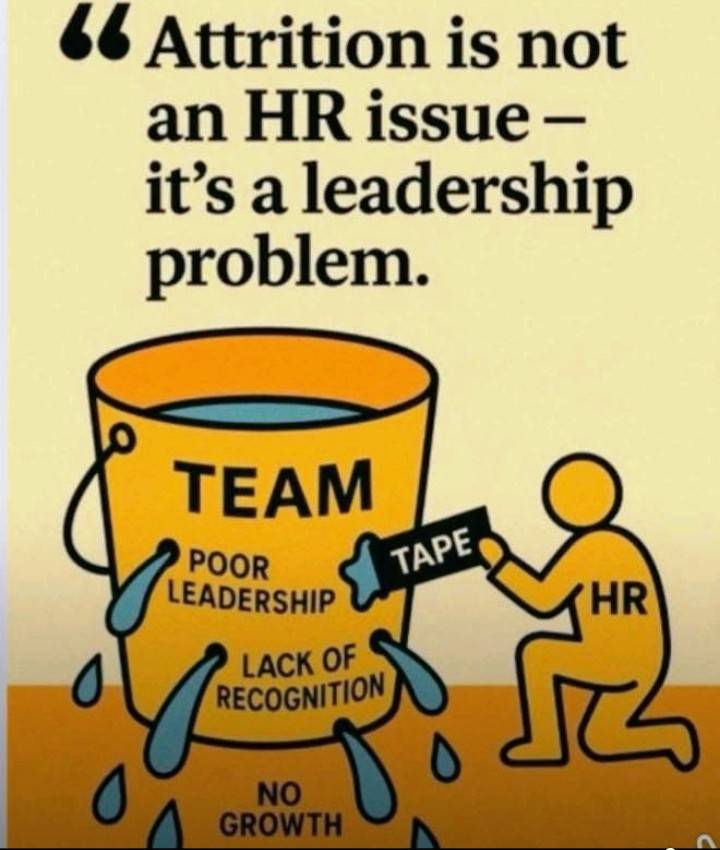 Truly, attrition is not an HR issue but a leadership undoing. Recognise and motivate your employees...