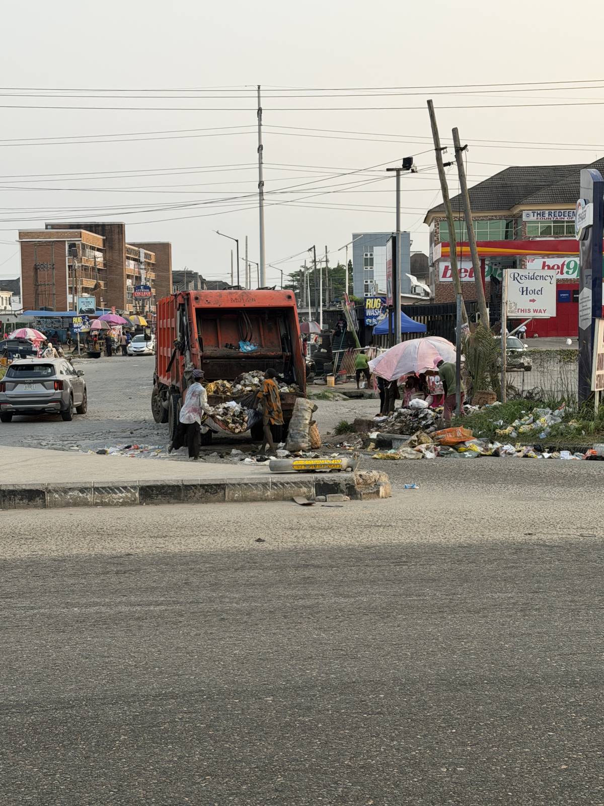 Lagos Nigeria . After day’s work . They go home to no AC . No Electricity. Common Fans many of them...