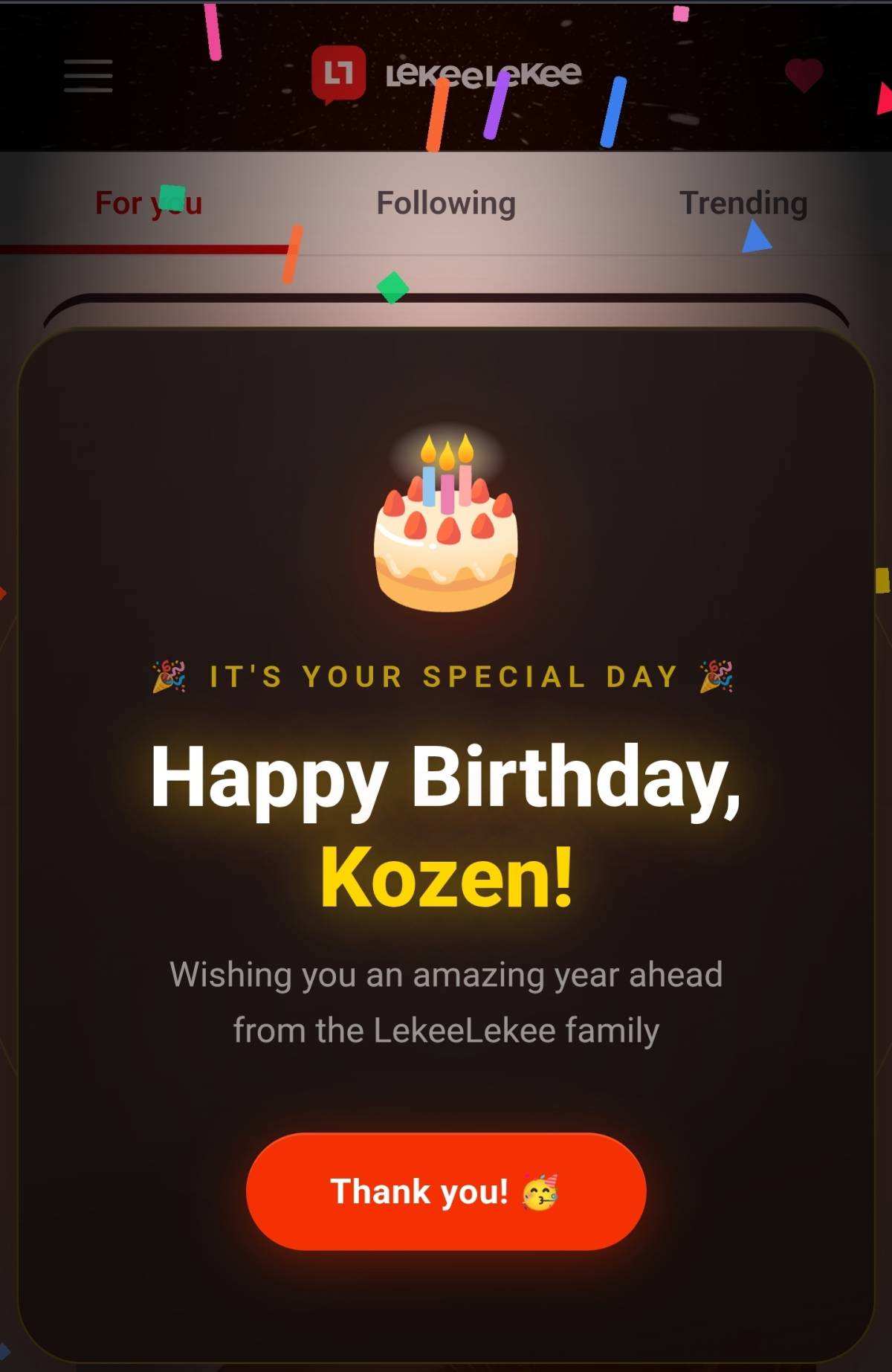 Thanks ๐ @lekeelekee