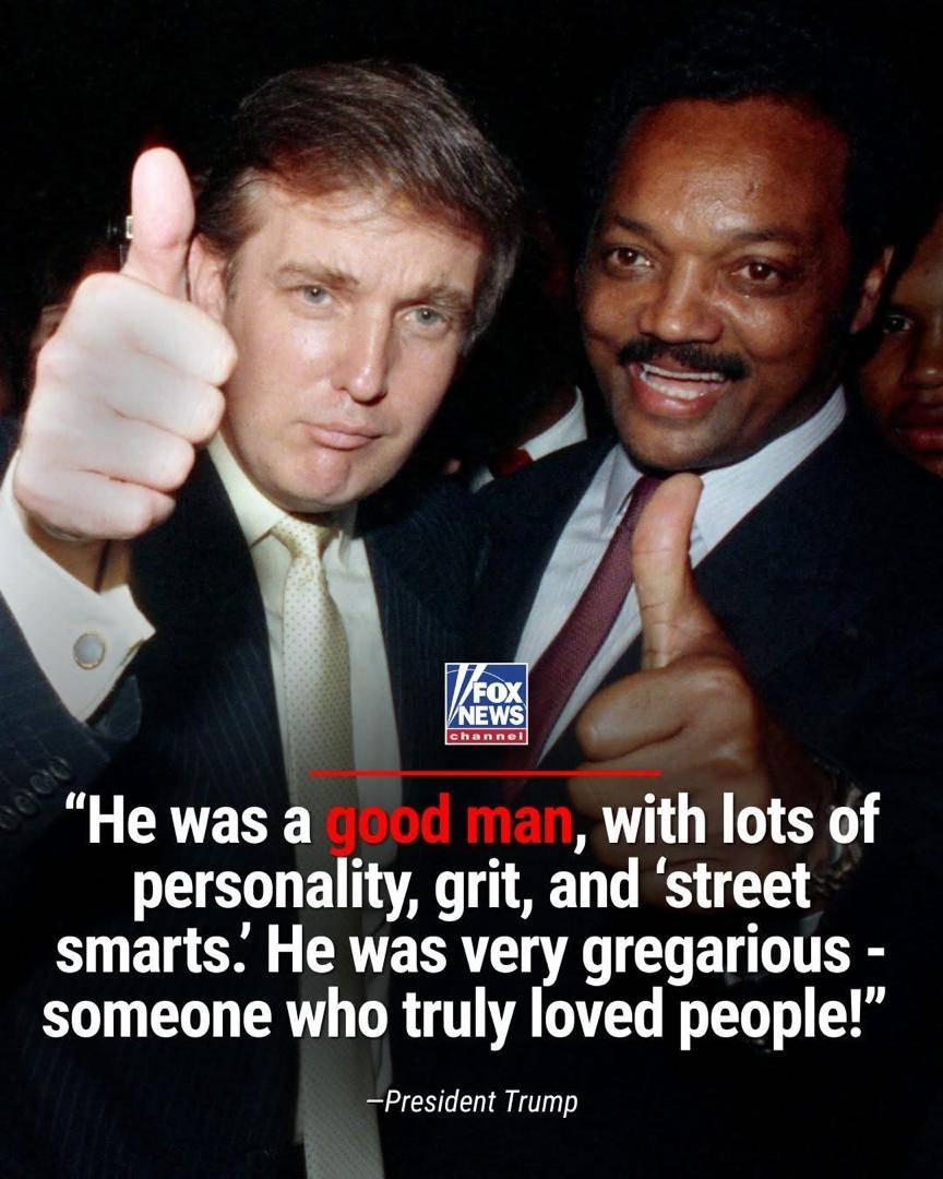 Rest in peace, Rev. Jesse Jackson.🙏