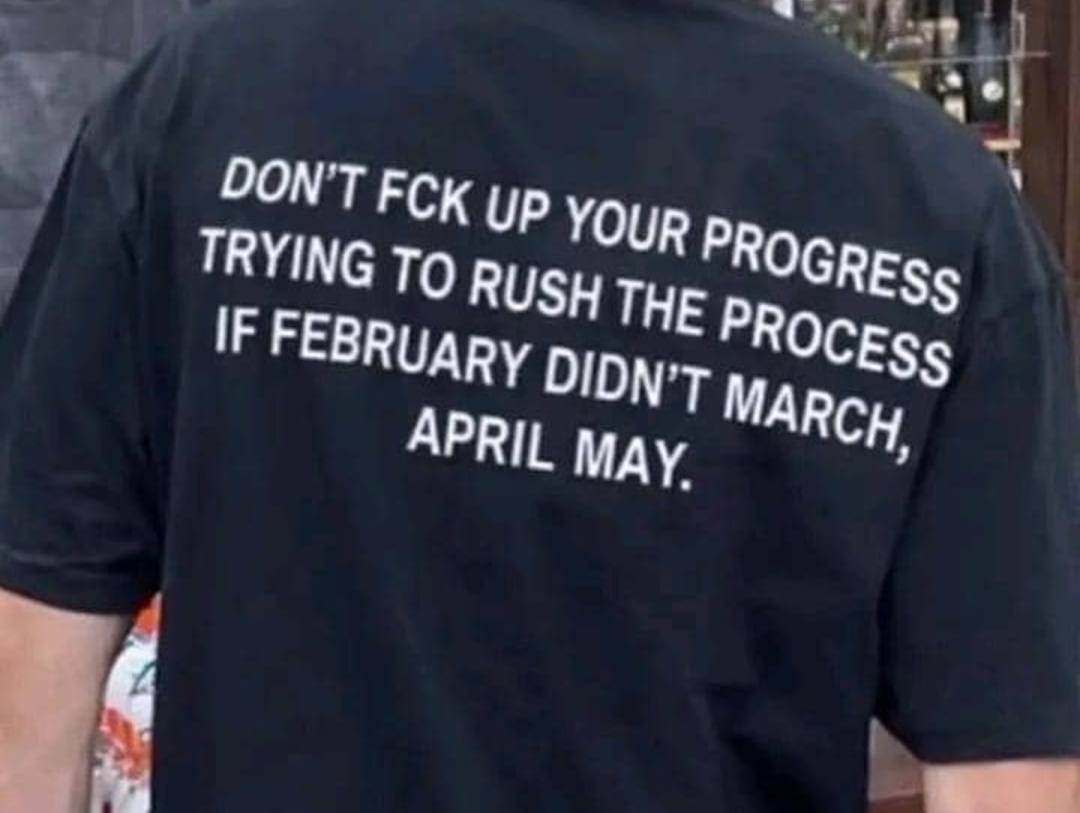 Just don't give up yet.