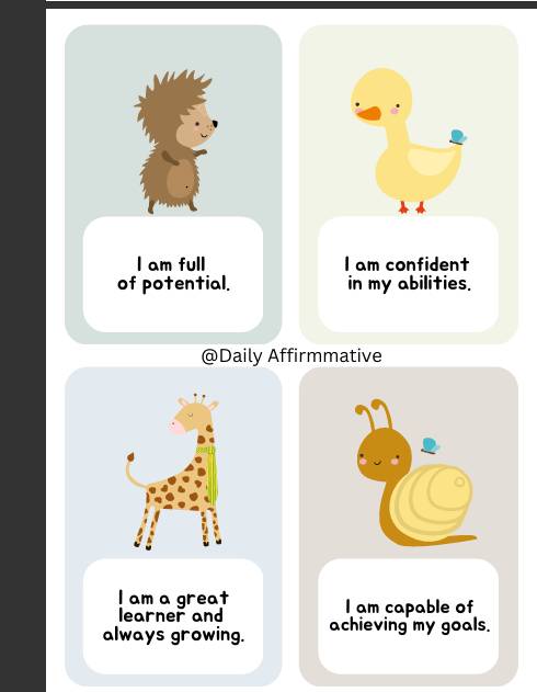 Daily affirmations to help you show up
with
confidence
and intention.
Repeat this to yourself
"I...