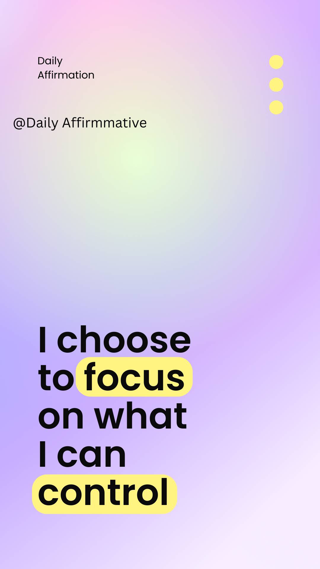 Daily affirmations to support
positive thinking
and intentional living.
Stop worrying about things...