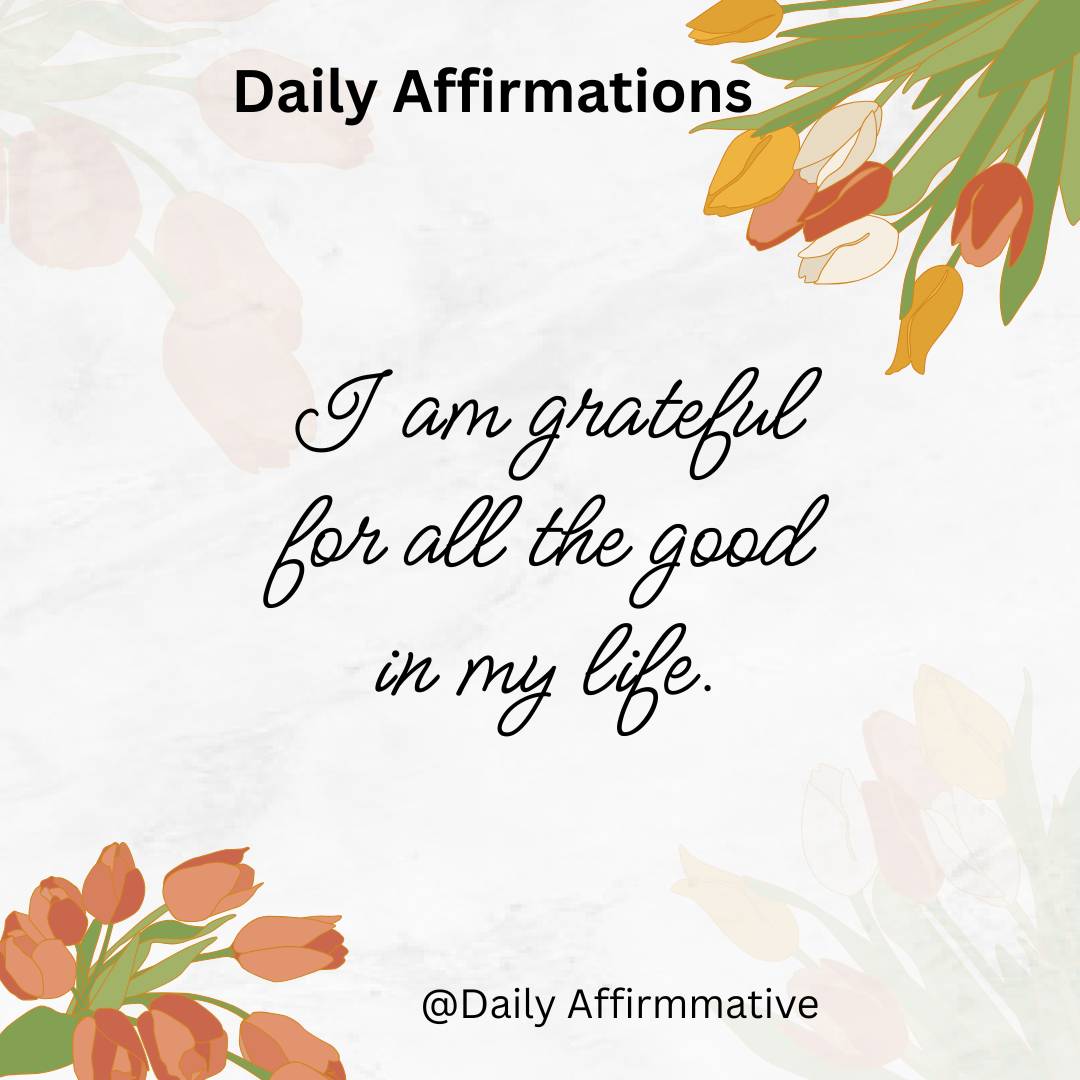 Start this week with gratitude
Say this out loud: "I am grateful for
all the good in my life." #Leke...