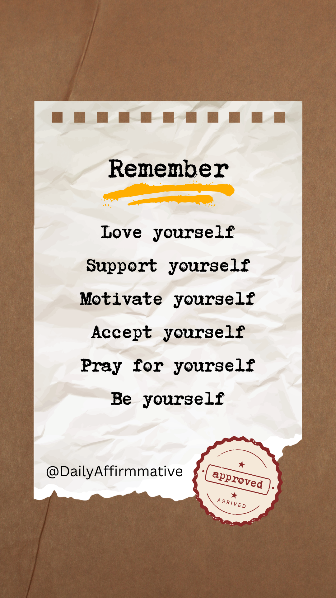 Love yourself—fully and deeply.
Support yourself like no one else can.
Motivate yourself to rise, ev...