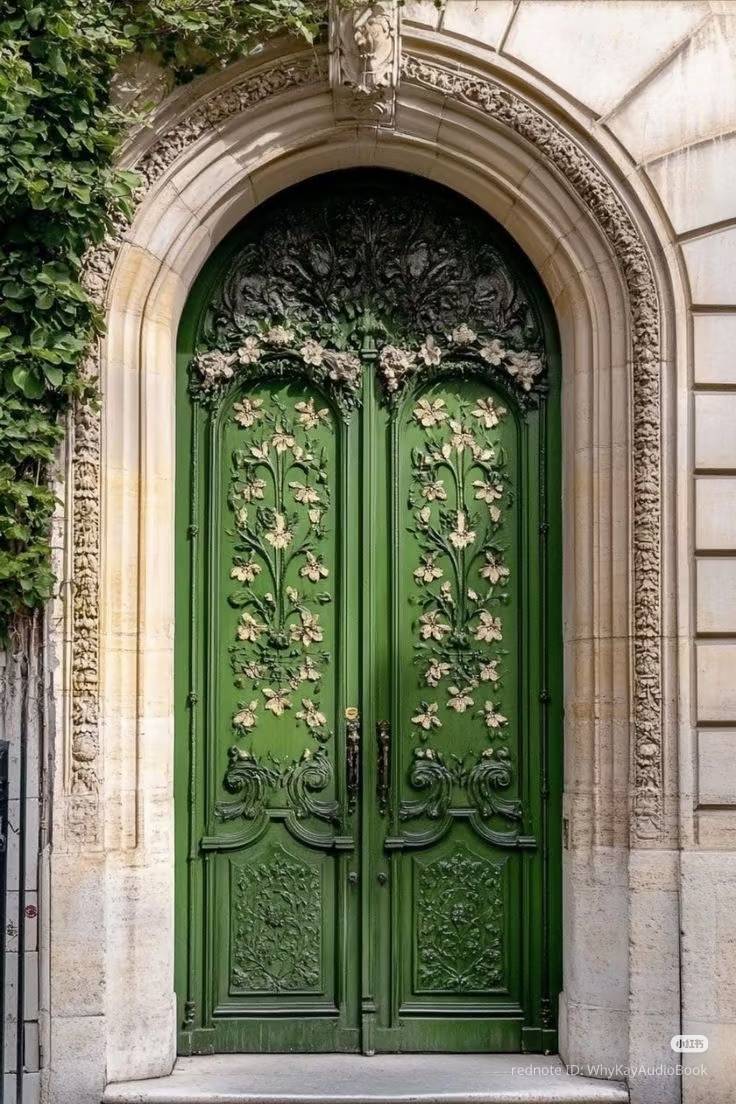 The owner enters by the door