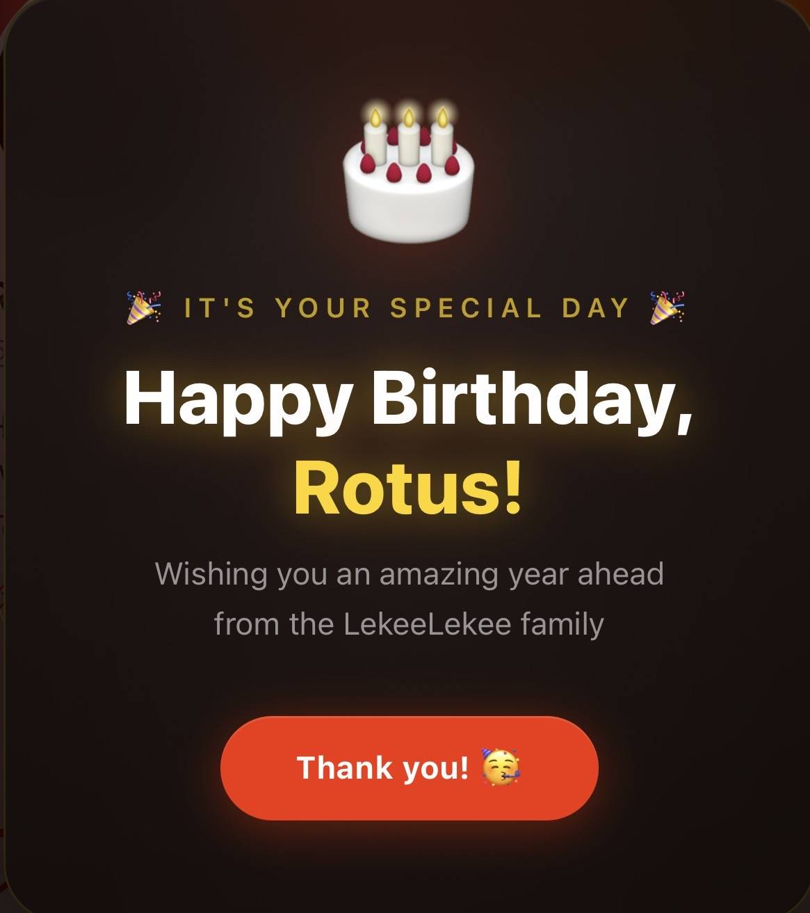 Thanks for the automated birthday message, team @lekeelekee π₯³π₯³ππ½πΊπ½πππΈπΈππ #birthday