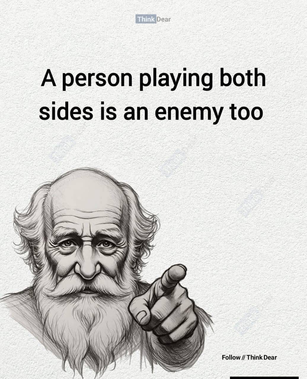 A person who plays both sides is not neutral—they are a hidden enemy wearing the mask of loyalty. Th...