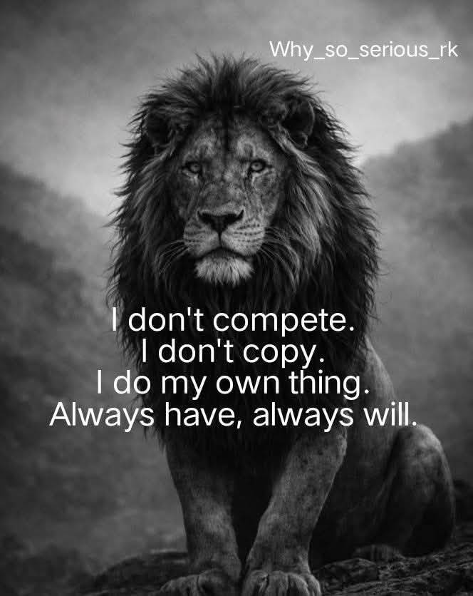 Only the immature waste their strength competing with others, forgetting that destiny is not a race...