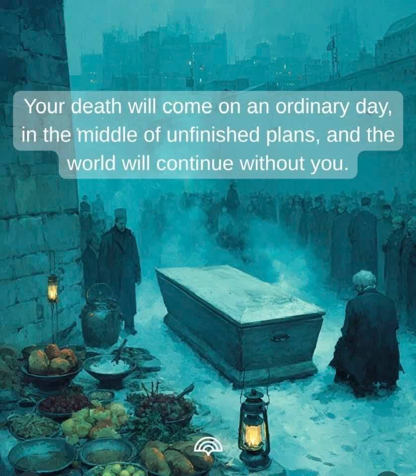 ... and the world will continue without you," is perhaps the most important part of the quote and it...