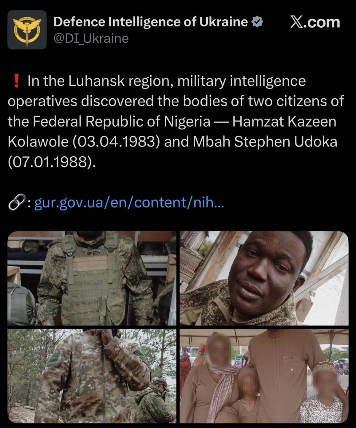 In the Luhansk region, military Ukraine intelligence operatives discovered the bodies of two citizen...