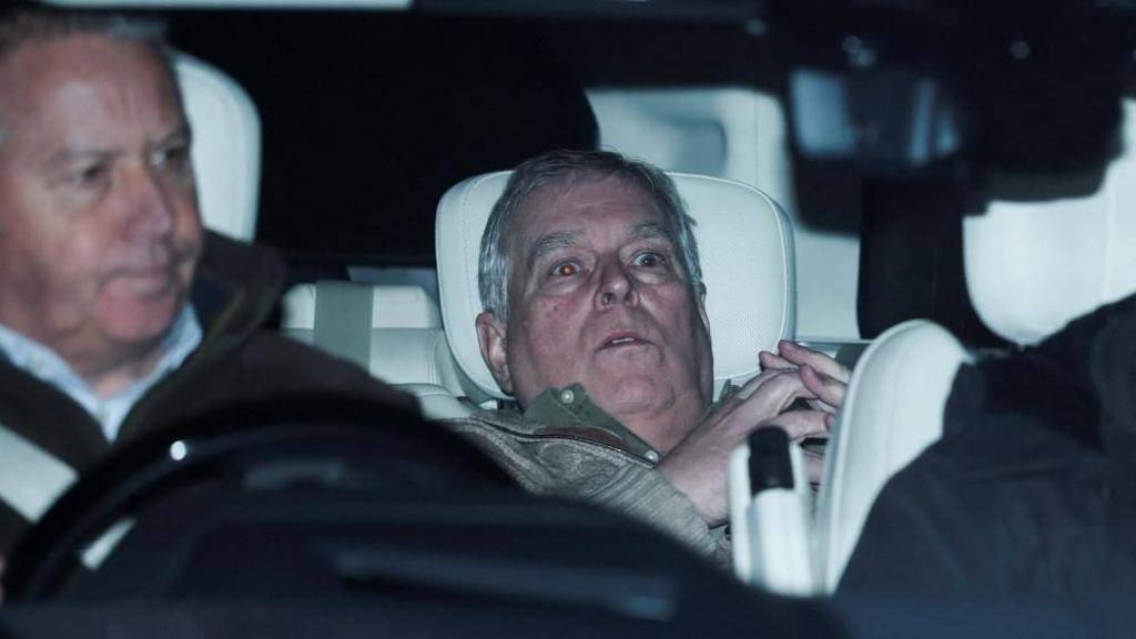 JUST IN: 🇬🇧 UK's former Prince Andrew seen exiting police station following arrest for links to Jeff...
