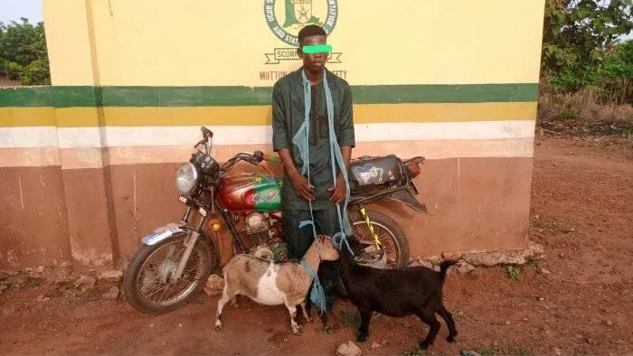 JUST IN: Man Emmanuel Awahnse arrested during the naming ceremony of his child in Ogun church for st...