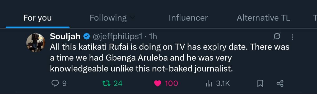 This is what most people think about the "badly brought up child" (Apologies to Jesutega Onakpasa).