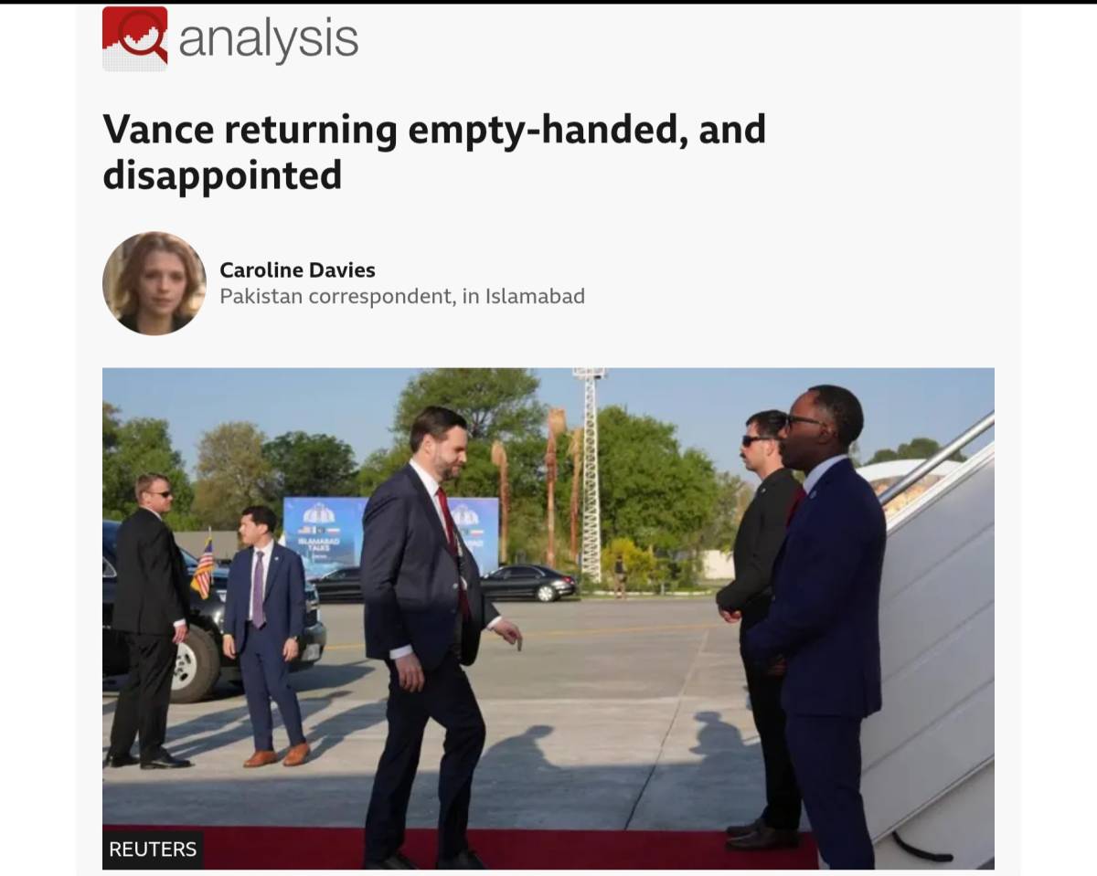 "After talks that ran from early afternoon into the early hours, JD Vance said the US delegation wou...