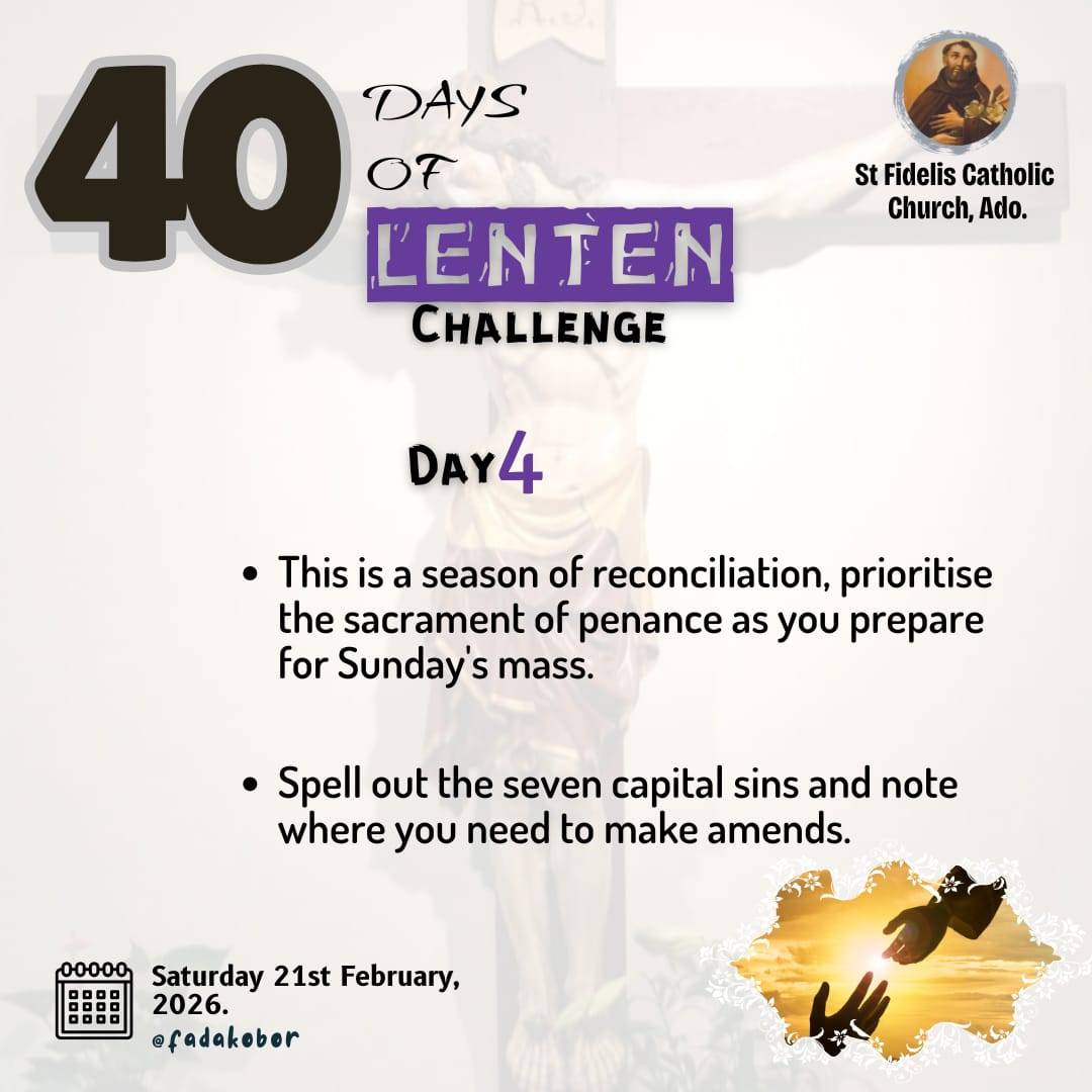 Day 4: Lent is a time of sober reflection and adjusting all that stands between God and us.