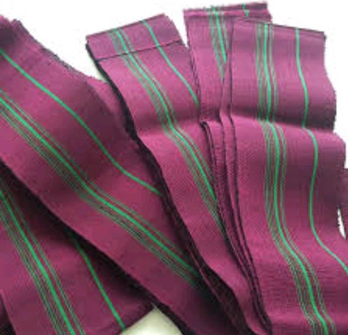 This is Aso-Oke, a hand-loomed cotton fabric traditionally indigenous to the Yoruba people of Nigeri...