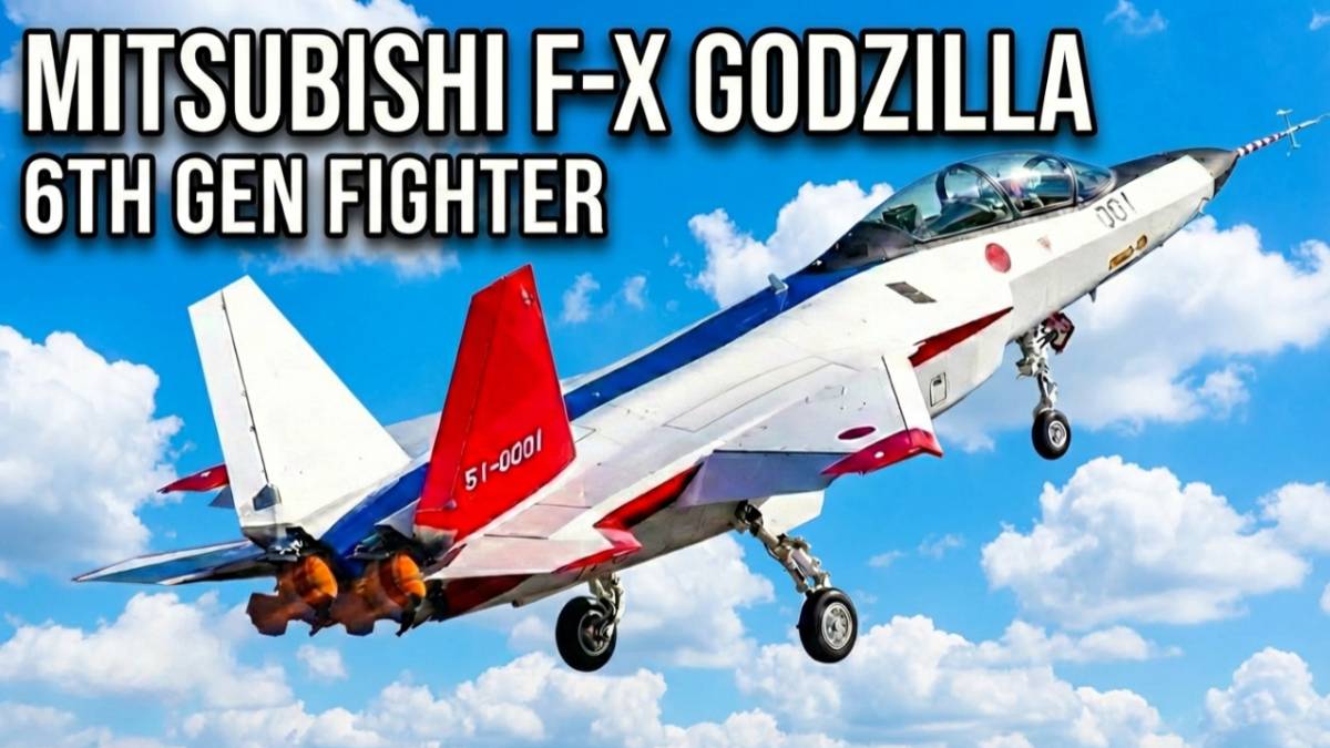 Japan's 6th Generation Mitsubishi F-X Godzilla Fighter Jet