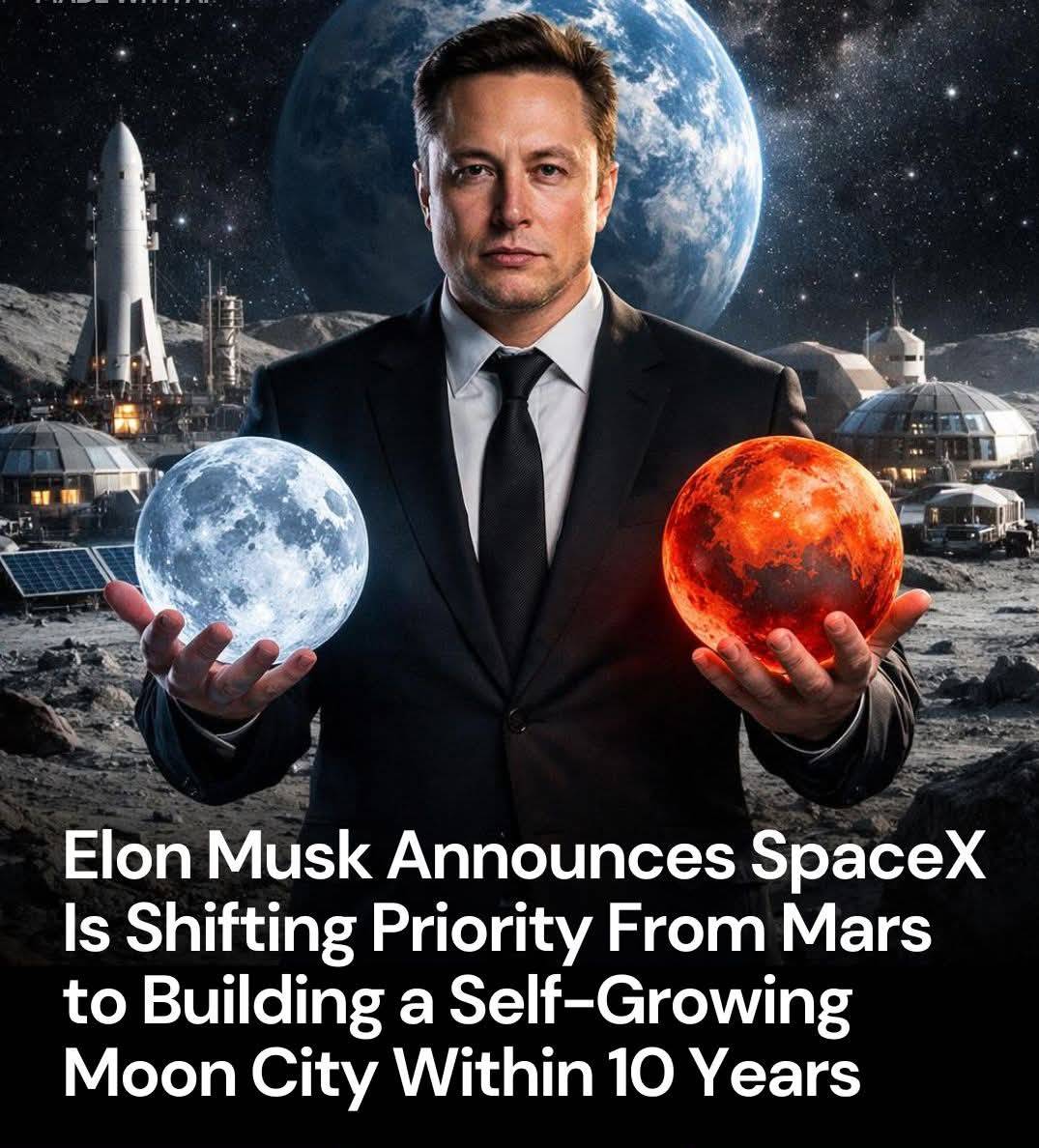 Plans for reaching Mars may well be slowing down as new attention shifts toward building a permanent...