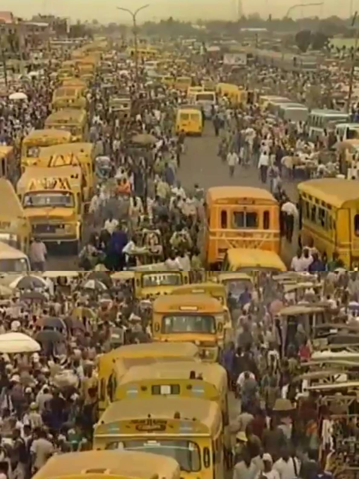 Did you experience this Oshodi, Lagos before Governor Babatunde Fashola took charge in 2023?
