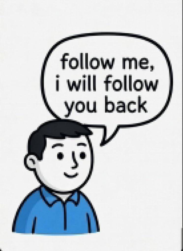 Trust me on I will follow back immediately