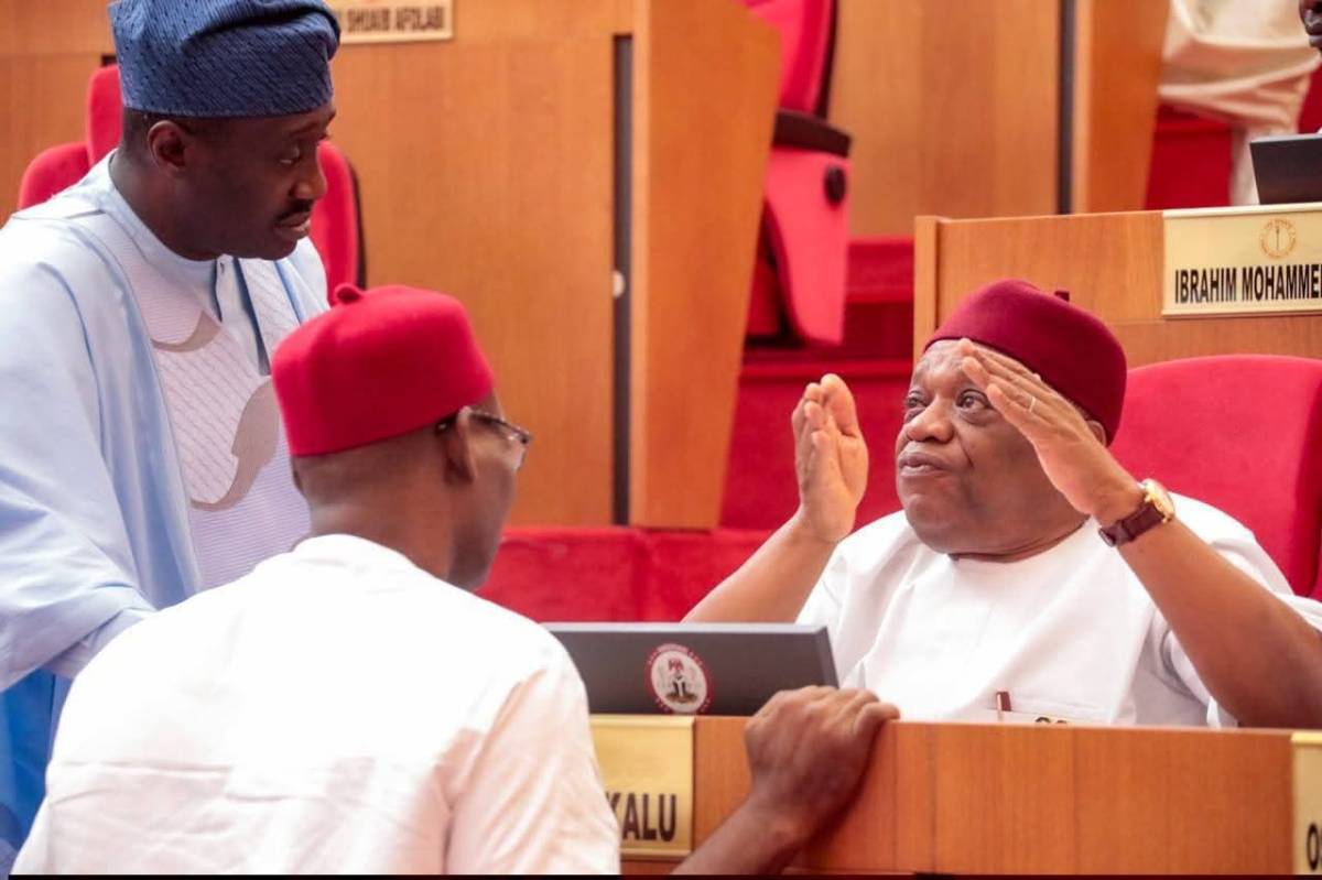 Orji Uzor Kalu is happy about this kukere approval at the senate today.
Part of what he wrote is th...