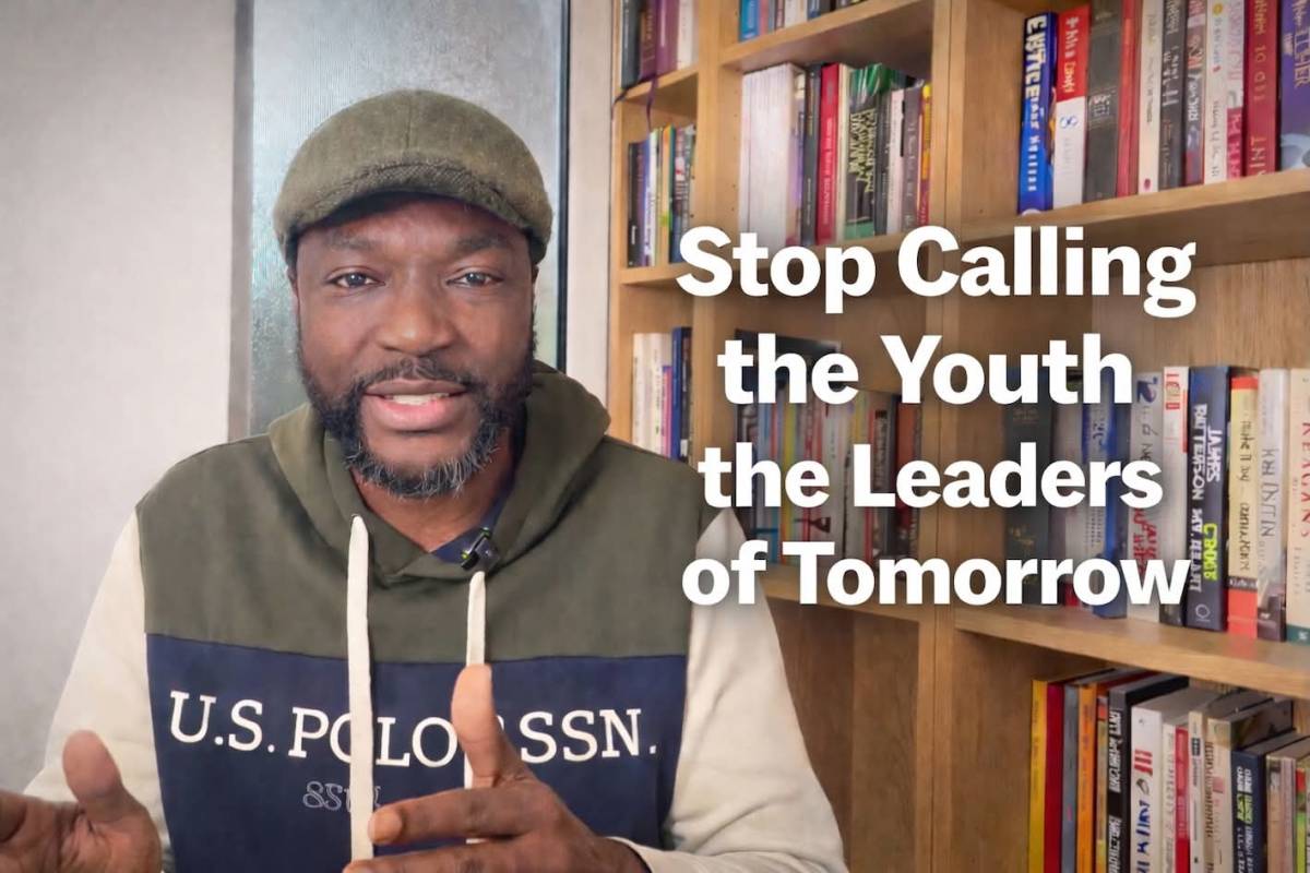 We often say it with pride:
Our youth are the leaders of tomorrow.
It sounds inspiring.
It sounds...