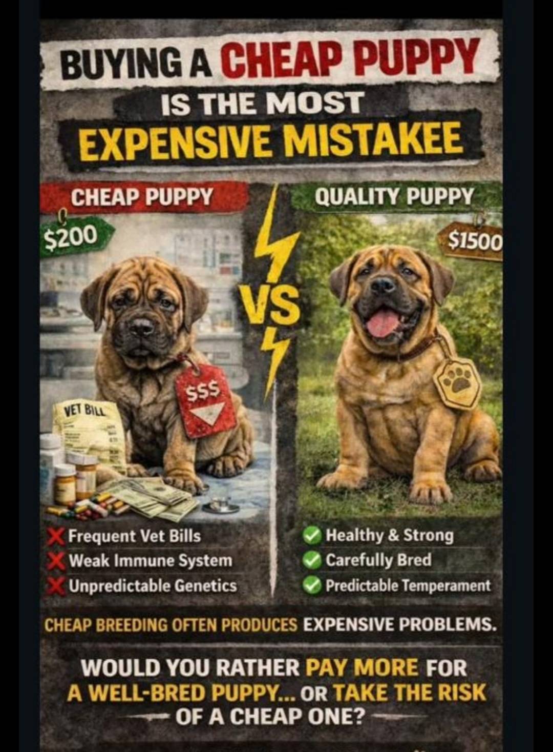 Most people only look at the price when buying a puppy… 👀
But what if the cheapest puppy ends up b...