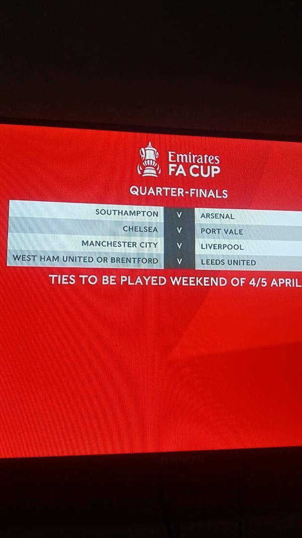 🚨The FA Cup quarter final draw... 🏆