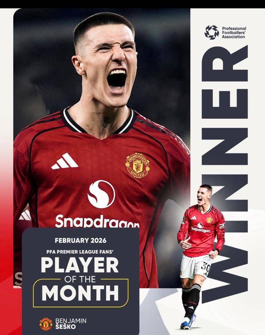🚨 BREAKING 🚨
Benjamin Šeško is the PFA Fans' Player of the Month for February! 🇸🇮 #logoupdates