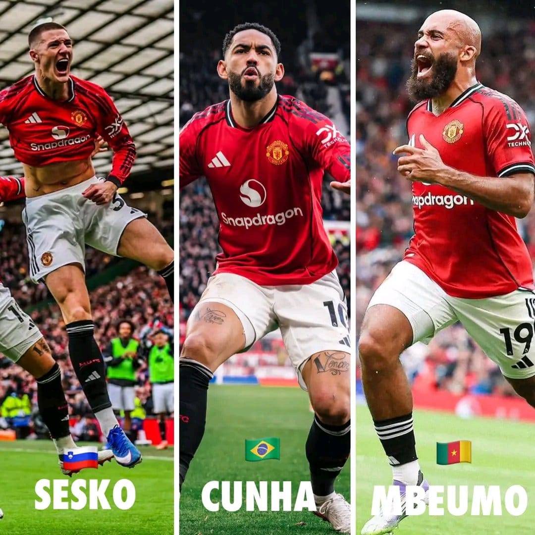 🛑🇸🇮Benjamin Sesko - 9 Premier League Goals ⚽️
🛑🇧🇷Matheus Cunha - 7 Premier league Goals⚽️
🛑🇨🇲Br...