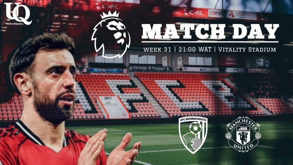 ๐๐'๐ ๐๐๐๐๐๐๐๐โ๏ธ
๐ Premier League
๐ Matchweek 31
๐๏ธ Vitality Stadium
๐ AFC Bournemouth
โฐ 21:0...