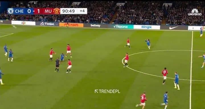 That cheeky moment yesterday when Mason Mount had to shoot the ball off the field so that Bruno Fern...