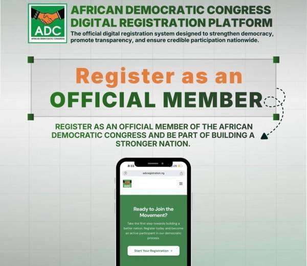 ADC Launches Free Online Membership Portal Ahead of 2027.
The African Democratic Congress has intro...