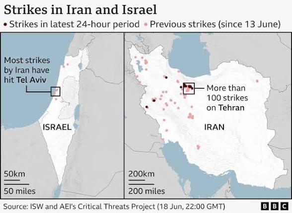 Maps Show Rapid Escalation of US-Israel War on Iran.
Maps tracking the first 16 days of the US-Isra...