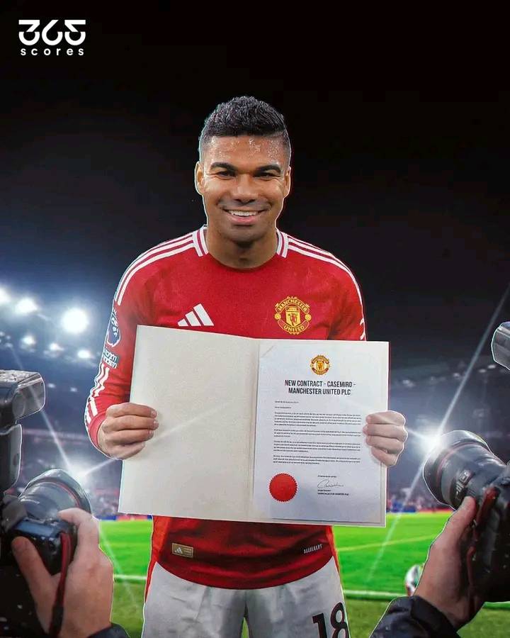 Manchester United are prepared to reopen talks with Casemiro over a potential new contract. ๐ง๐ท
Mich...