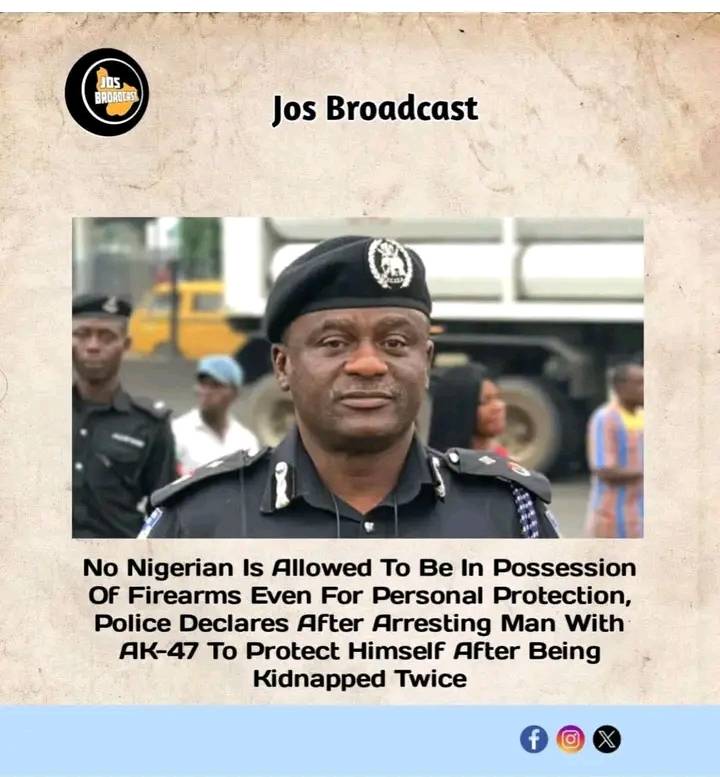 So people are no longer permitted to defend themselves right? Nigeria