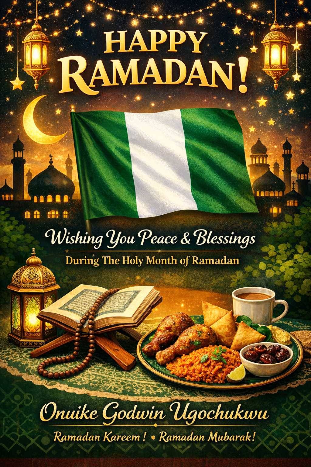 Wishing everyone a beautiful and blessed Ramadan filled with peace, good health, and answered prayer...