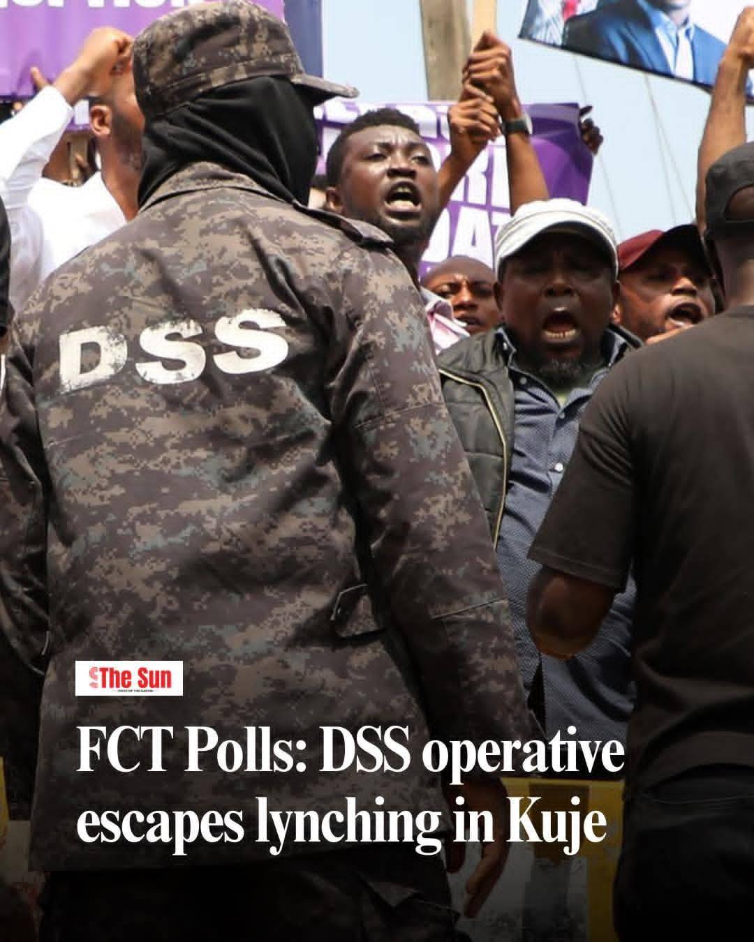 It was a narrow escape for an operative of the Department of State Services (DSS) who escaped lynchi...