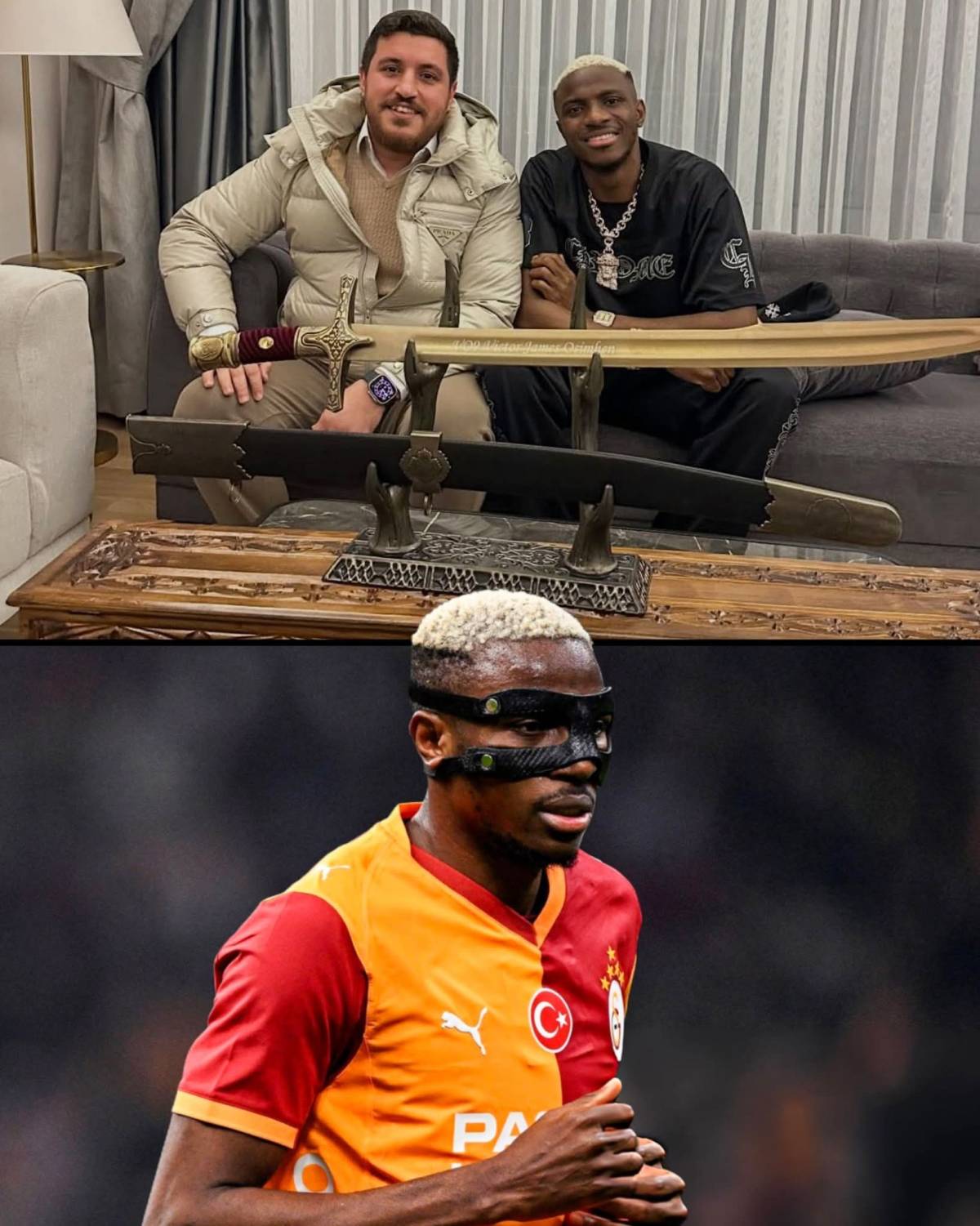 A Galatasaray fan gifted Victor Osimhen a sword, as he is popularly known as 'Jagun Jagun’ — meaning...